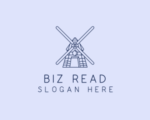 Farm Windmill Barn logo design