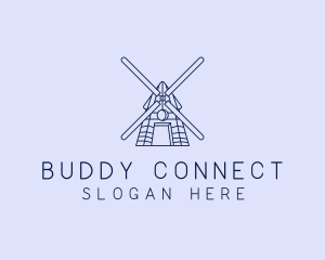 Farm Windmill Barn logo design