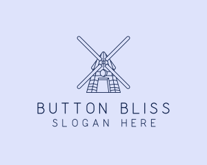 Farm Windmill Barn logo design