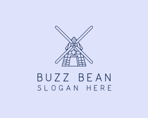 Farm Windmill Barn logo design