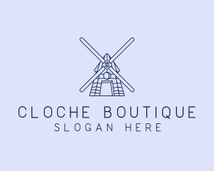 Farm Windmill Barn logo design