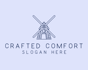 Farm Windmill Barn logo design