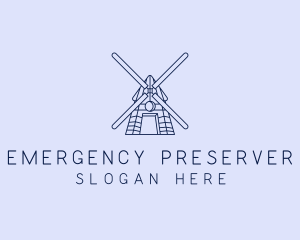 Farm Windmill Barn logo design