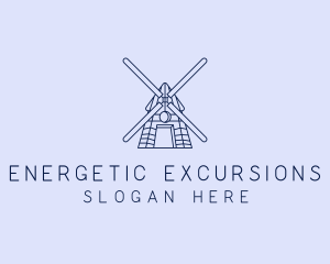 Farm Windmill Barn logo design