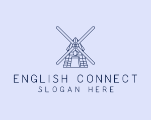 Farm Windmill Barn logo design