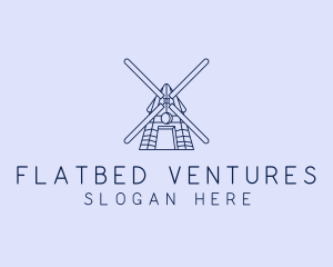 Farm Windmill Barn logo design