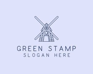 Farm Windmill Barn logo design