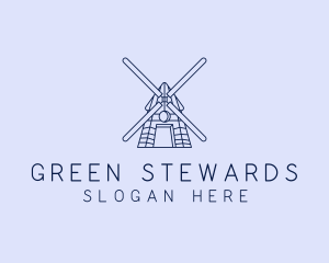 Farm Windmill Barn logo design