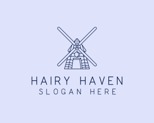 Farm Windmill Barn logo design