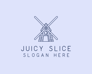 Farm Windmill Barn logo design