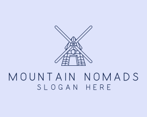 Farm Windmill Barn logo design