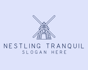 Farm Windmill Barn logo design