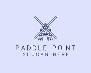 Farm Windmill Barn logo design