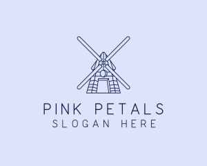 Farm Windmill Barn logo design