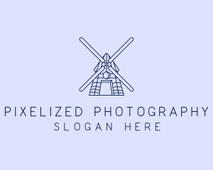 Farm Windmill Barn logo design