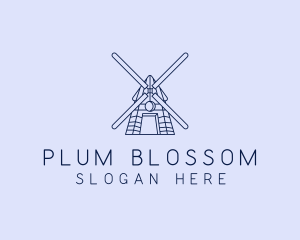 Farm Windmill Barn logo design