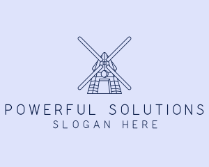 Farm Windmill Barn logo design