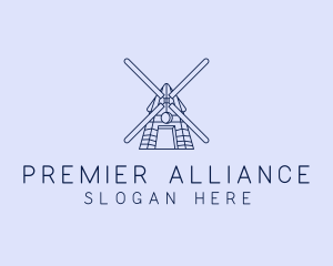 Farm Windmill Barn logo design