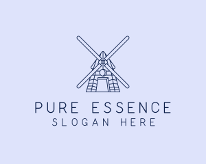 Farm Windmill Barn logo design