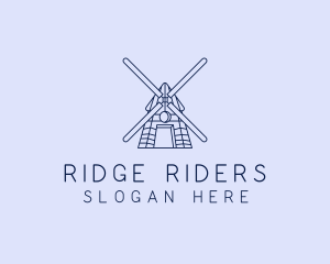 Farm Windmill Barn logo design