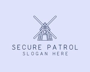 Farm Windmill Barn logo design