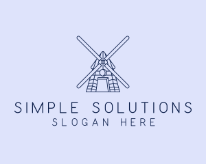 Farm Windmill Barn logo design