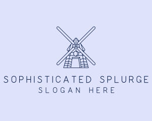 Farm Windmill Barn logo design