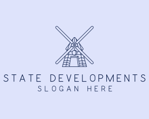 Farm Windmill Barn logo design