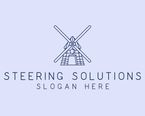 Farm Windmill Barn logo design