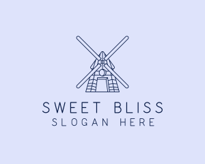 Farm Windmill Barn logo design