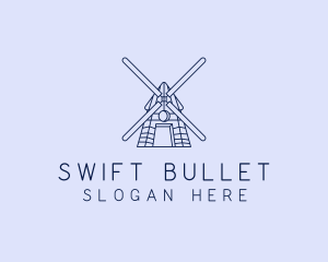 Farm Windmill Barn logo design