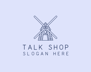 Farm Windmill Barn logo design