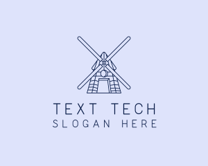 Farm Windmill Barn logo design