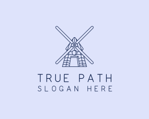 Farm Windmill Barn logo design