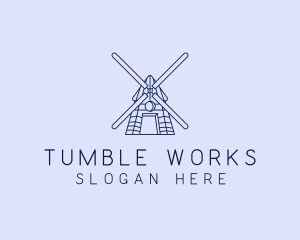 Farm Windmill Barn logo design