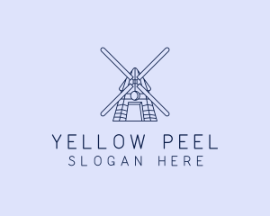 Farm Windmill Barn logo design