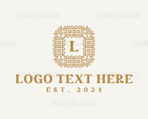 Golden Decorative Luxury Logo