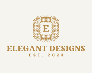 Golden Decorative Luxury logo design