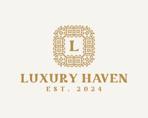 Golden Decorative Luxury logo design