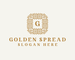 Golden Decorative Luxury logo design