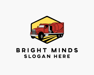 Cement Mixer Truck logo