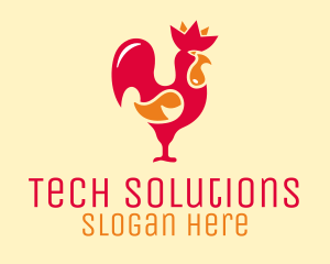 Red Chicken Rooster logo
