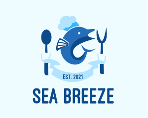 Nautical Dolphin Chef  logo