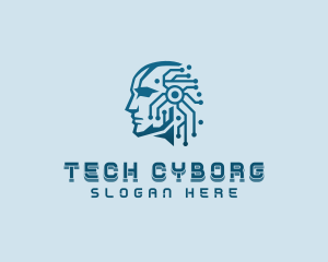 Cyber Circuit Artificial Intelligence logo design