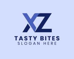 Digital Letter XZ Monogram logo
