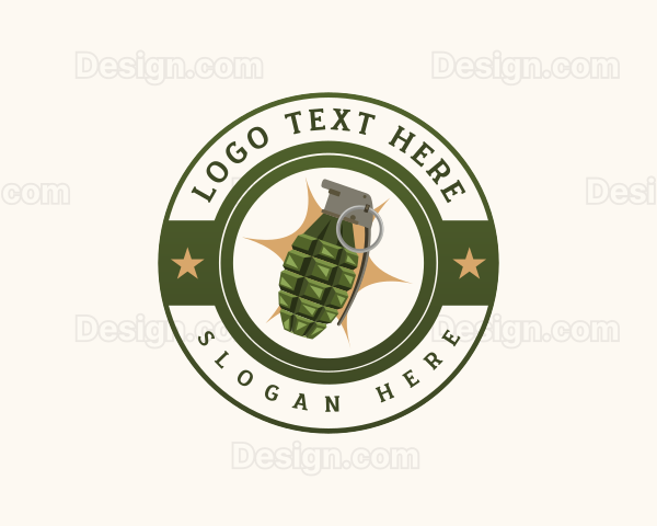 Explosive Bomb Grenade Logo