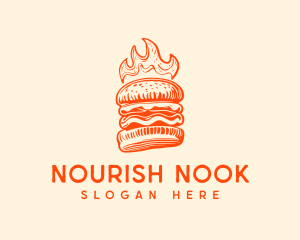 Fast Food Meal Burger logo