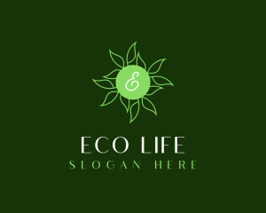 Natural Organic Leaves logo design