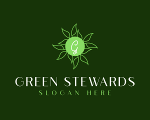 Natural Organic Leaves logo design