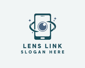 Cellphone Camera Lens  logo design